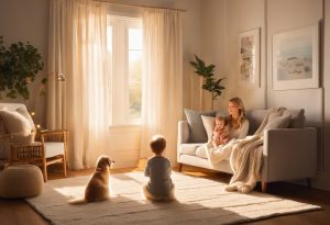 Furry Siblings: Baby's First Introduction to Family Pets